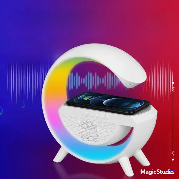 VEILLEUSE SABLIER 3D AVEC CHARGE SANS FIL