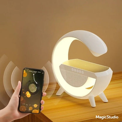 VEILLEUSE SABLIER 3D AVEC CHARGE SANS FIL